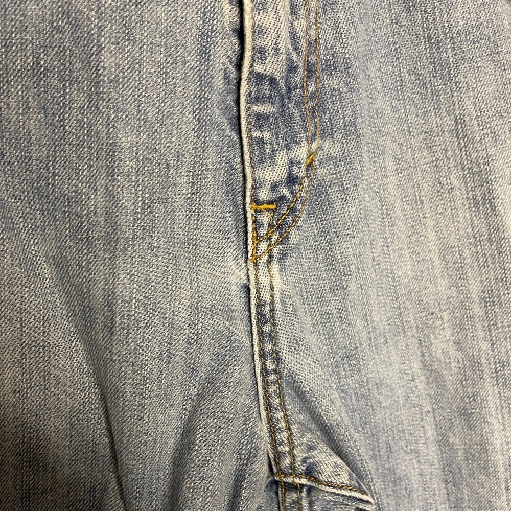 Old Navy Loose Straight Denim Jean 38x32 Y2K Men Relaxed Mid Rise Light Wash - Picture 6 of 13
